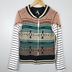 Bke | Crochet Jacket Cardigan Press Buttons